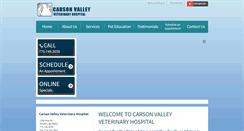 Desktop Screenshot of carsonvalleyvet.com
